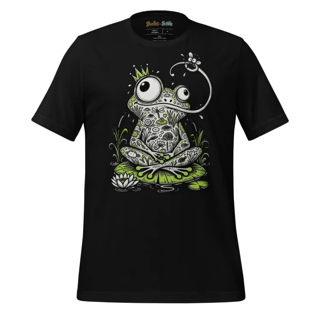 Zentangle Frog T Shirt Enchanted Amphibian Aura alternate view