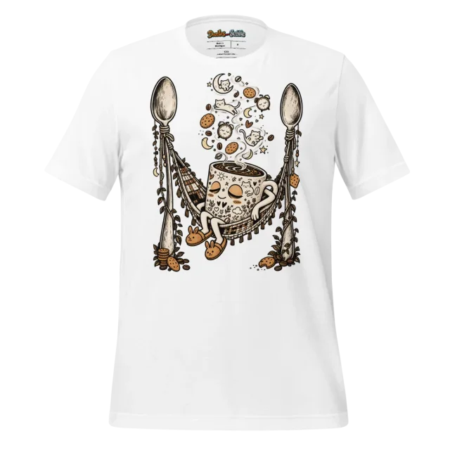 Steaming Coffee Cup T Shirt Coffee Break Scribble