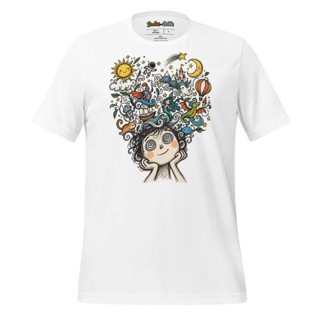 Whimsical Doodle T Shirt Narrative Threads Design