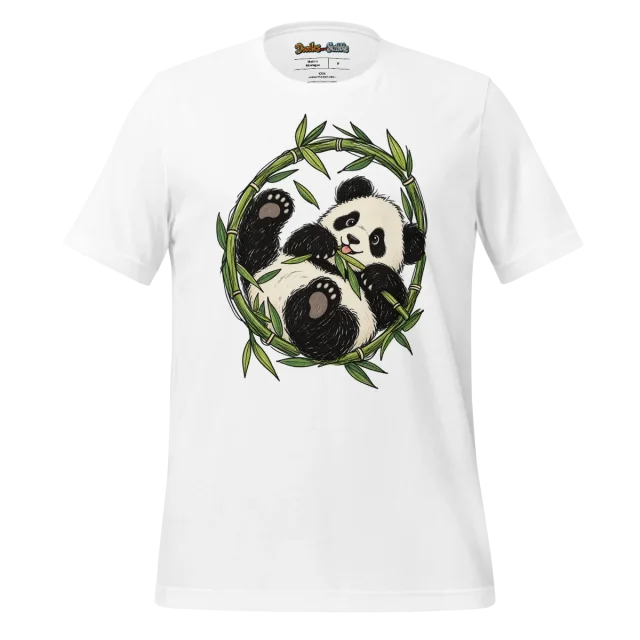 Panda Cub Line Art T Shirt