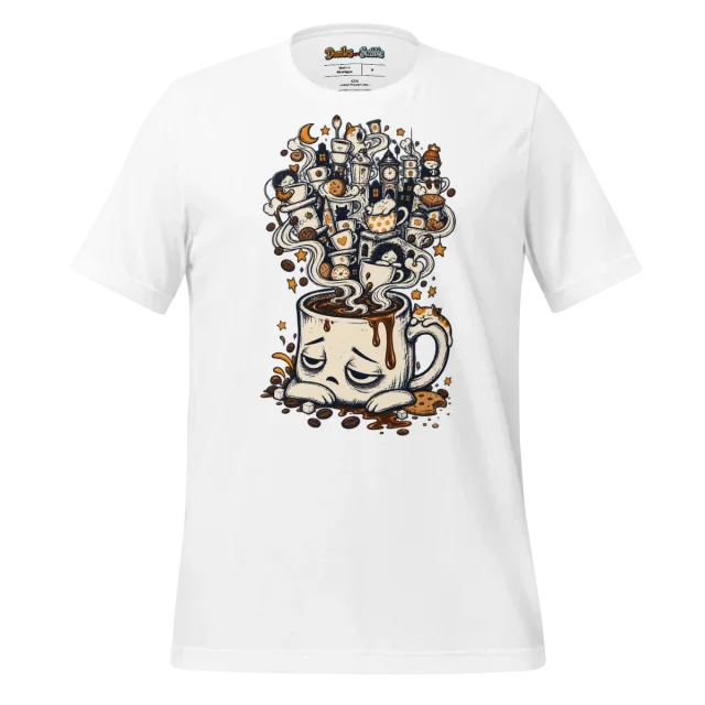 Warm Cup T Shirt with Cozy Coffee Doodle