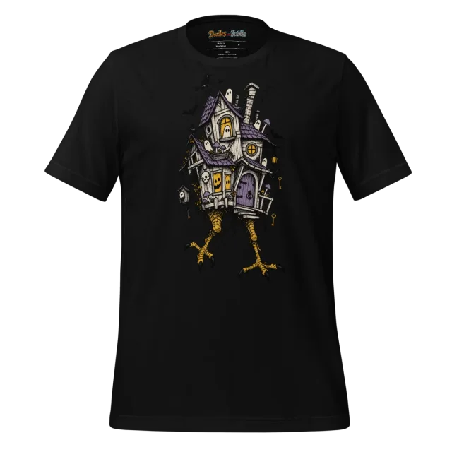 Haunted Homestead T Shirt with Spooky Cottage Doodle alternate view