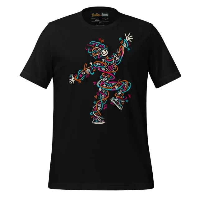 Swirling Abstract Lines T Shirt Whirlwind Rhythms alternate view