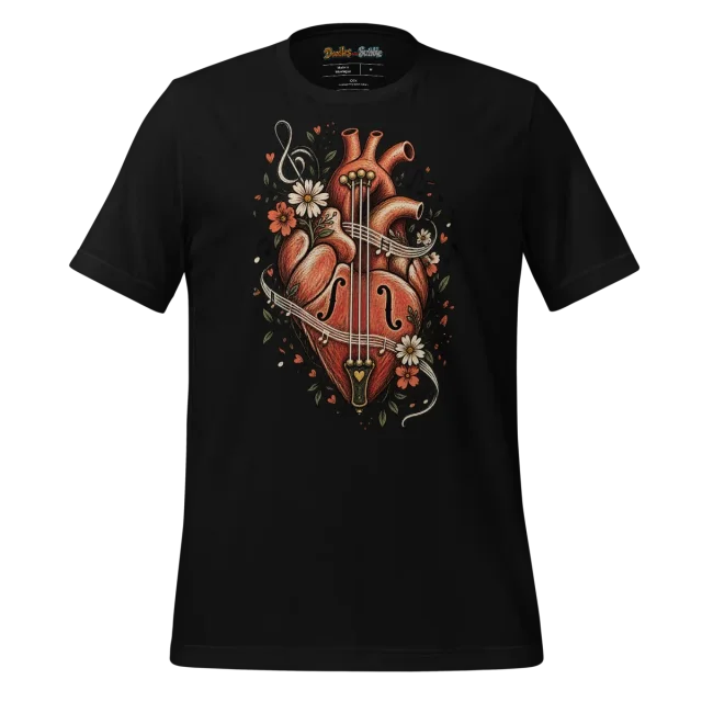 Heartstrings Melody T Shirt Serenading Chambers Doodle alternate view