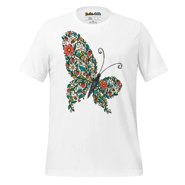 Butterfly Blossom T Shirt Nature’s Mural