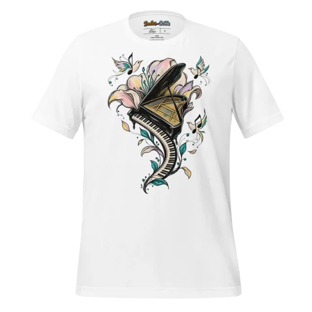 Piano Scribble T Shirt Melodic Rhythmic Expressions