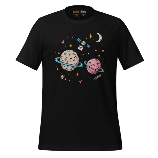 Cosmic Affection T Shirt with Astral Love Doodle alternate view