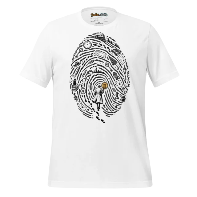 Mystery Sleuth T Shirt Detective Tales Doodle
