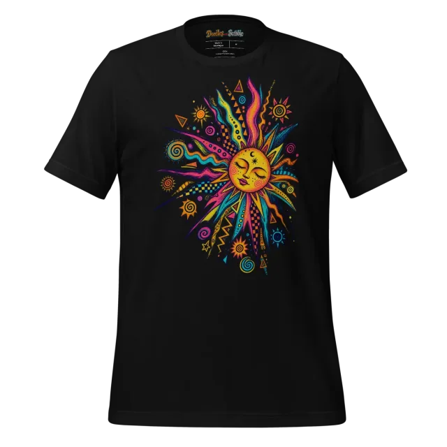 Psychedelic Sunburst Doodle T Shirt alternate view