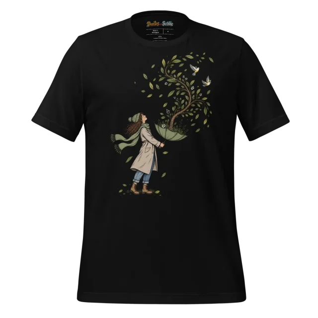 Breezy Solitude T Shirt Whispers of Nature Design alternate view