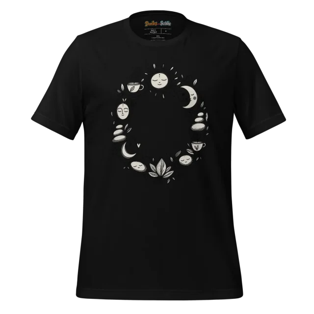 Meditative Harmony T Shirt Zen Wholeness Doodle alternate view