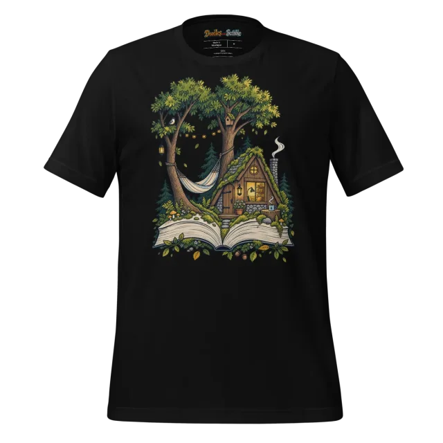 Hammock Reading Doodle T Shirt Hammock Retreat alternate view