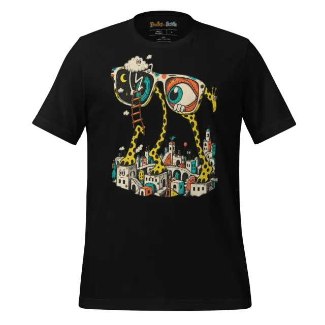 Sunglasses T Shirt Simple Summer Doodle alternate view