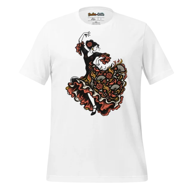 Flamenco Spirit T Shirt Elemental Dance Design