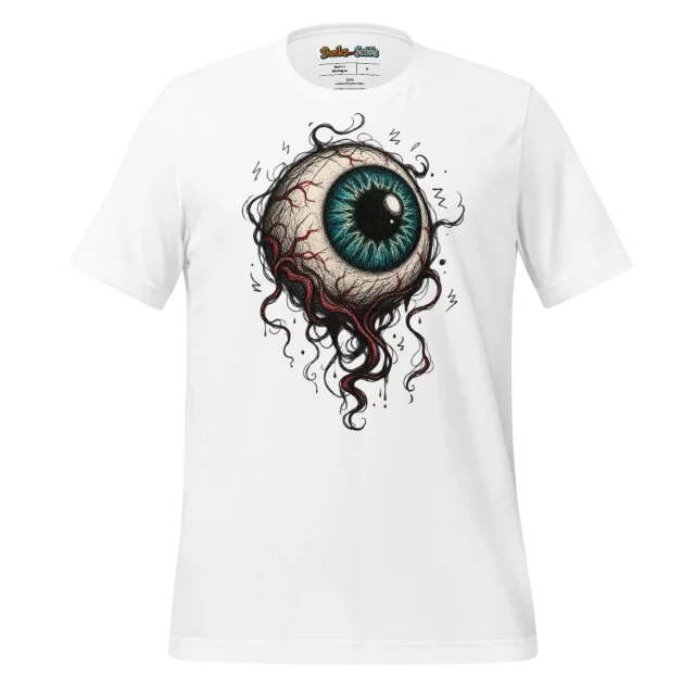 Creepy Eye Scribble T Shirt for Halloween