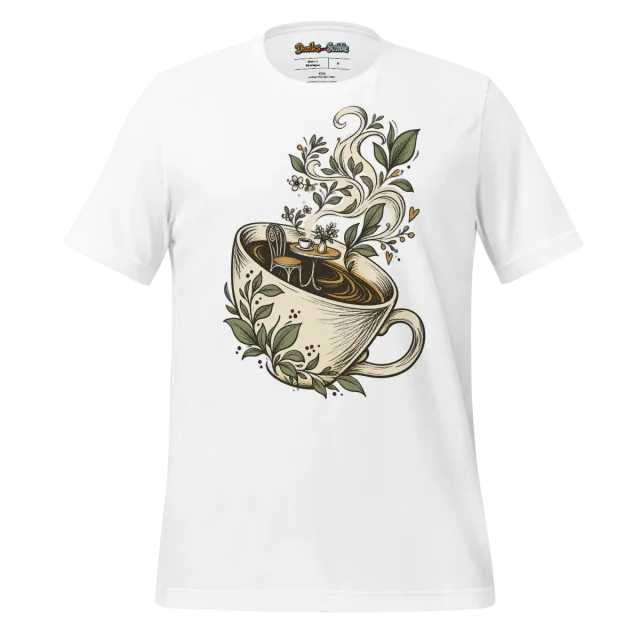 Café Doodle T Shirt Sophisticated Sip Design