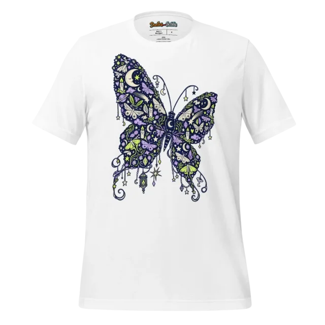 Luminous Butterfly T Shirt Iridescent Winged Beauty
