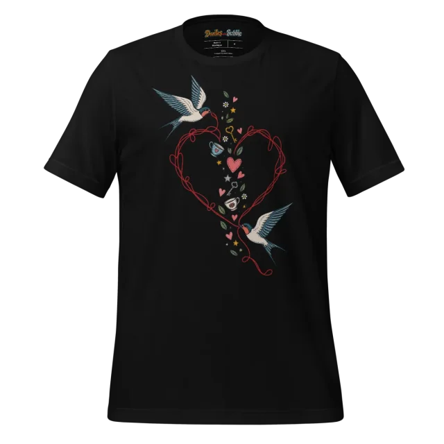 Eclectic Amore T Shirt with Affectionate Doodle alternate view