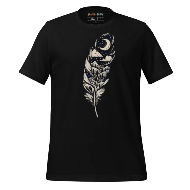 Lunar Landscape T Shirt Nocturnal Calm Doodle alternate view