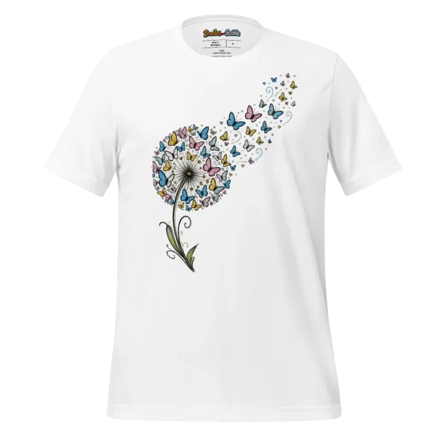 Dandelion Doodle T Shirt Whispering Winds Design