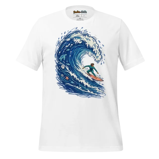 Ocean Surfer T Shirt Wilderness Whispers Scribble