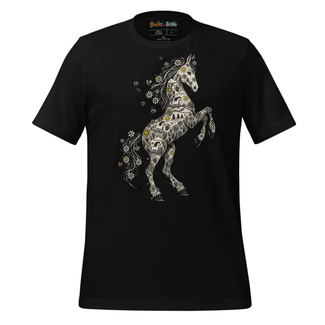 Zentangle Horse T Shirt Savannah Grace alternate view