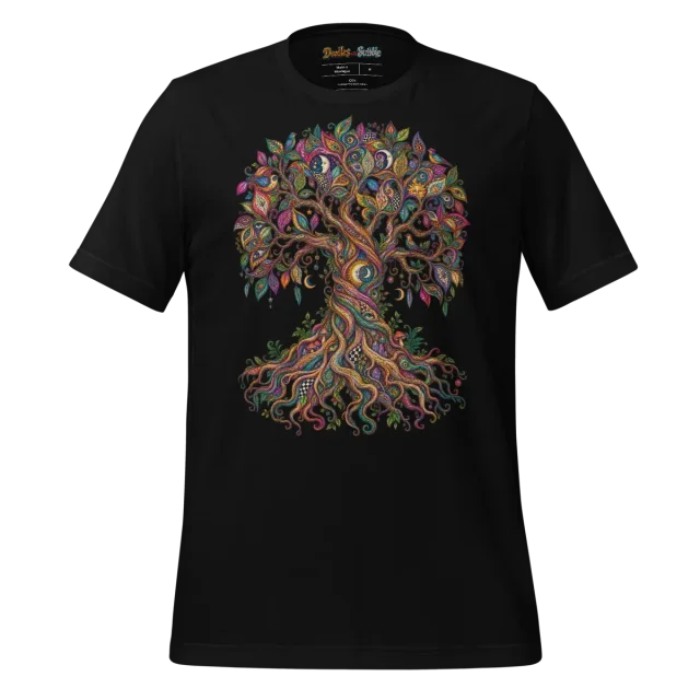 Psychedelic Tree T Shirt with Tree of Life Art alternate view