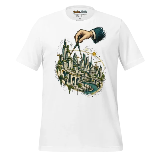 Architect Sketch T Shirt with Metropolitan Scribble Art