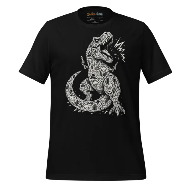 Warrior T Rex T Shirt Legendary Colour Roar alternate view