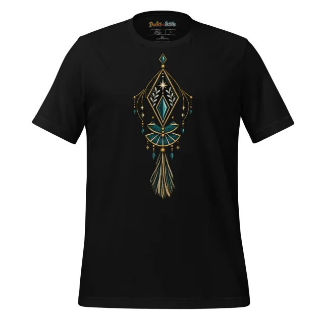Art Deco Jewel T Shirt Stylized Doodle Centerpiece alternate view