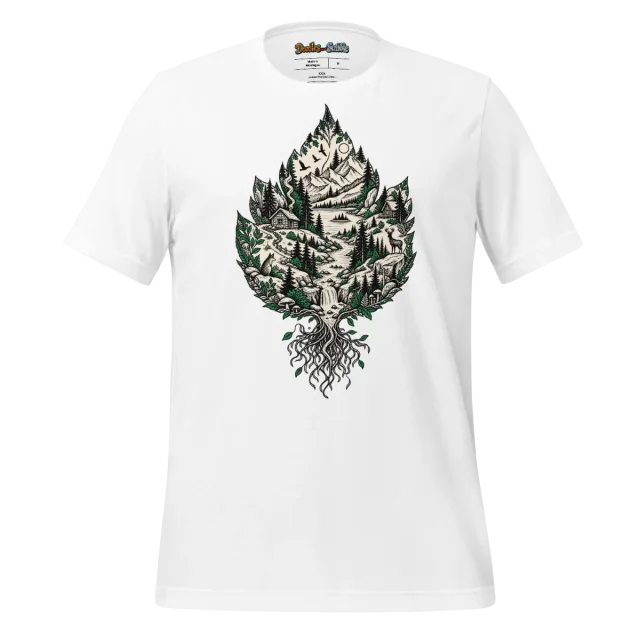 Wilderness Frame T Shirt Nature's Embrace Doodle
