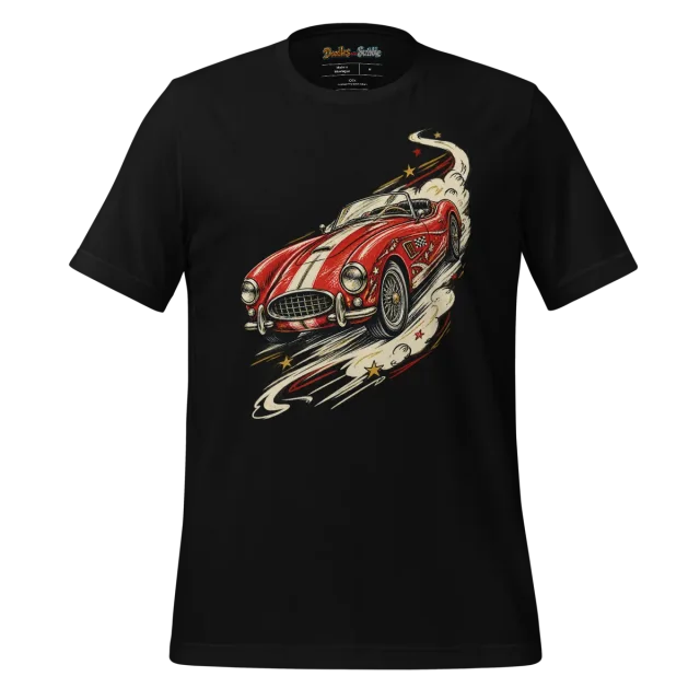 Speedster Streak Car T Shirt Timeless Vintage Elegance alternate view