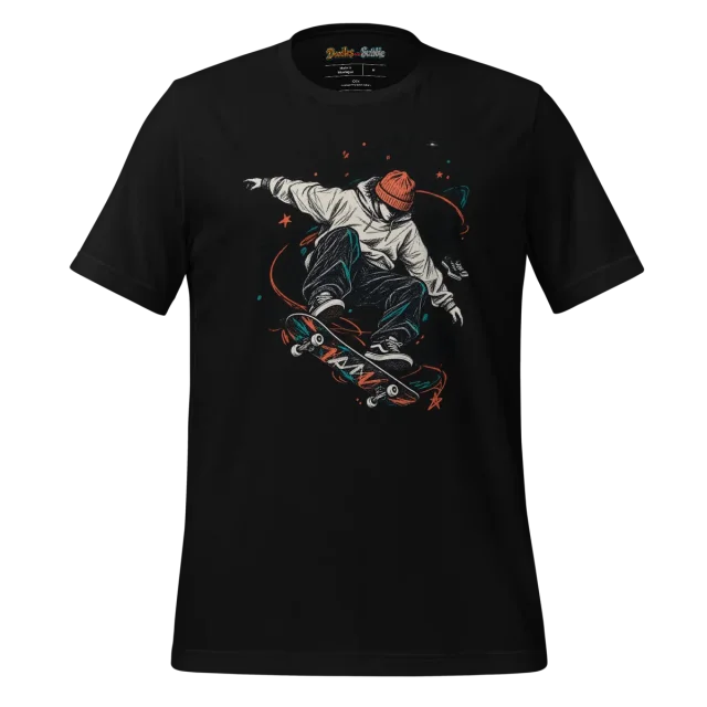 Skyline Skater T Shirt Urban Skate Art alternate view