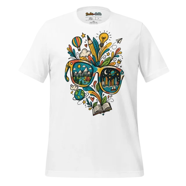 Color Burst Doodle T Shirt Eclectic Vision Artwork