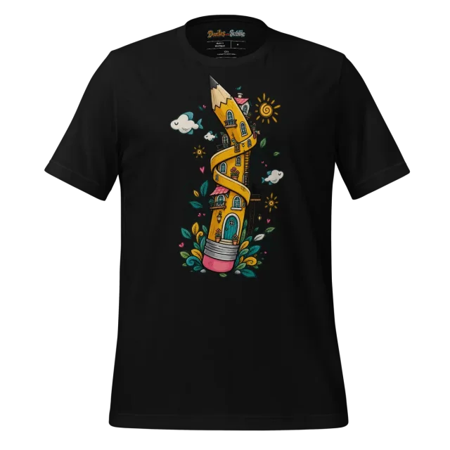 Vibrant Expression T Shirt with Colourful Whimsy alternate view