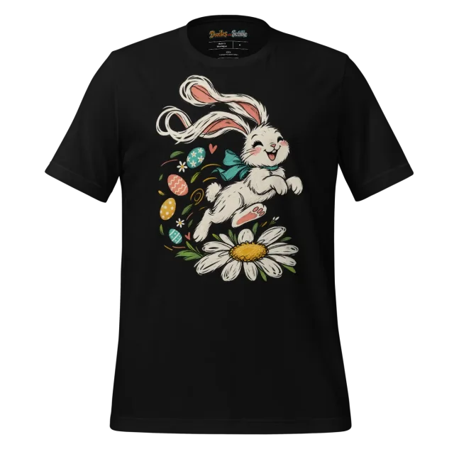 Spring Bunny T Shirt Easter Hop Doodle alternate view
