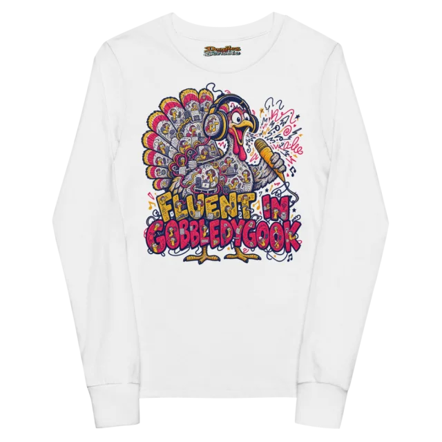 Fluent In Gobbledygook Youth Long Sleeve T Shirt
