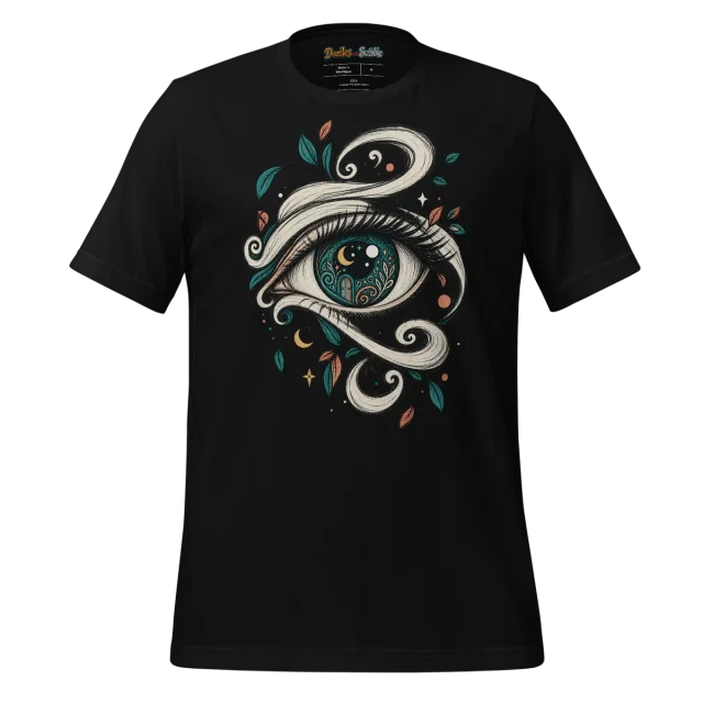 Abstract Eye T Shirt with Swirl Doodle alternate view