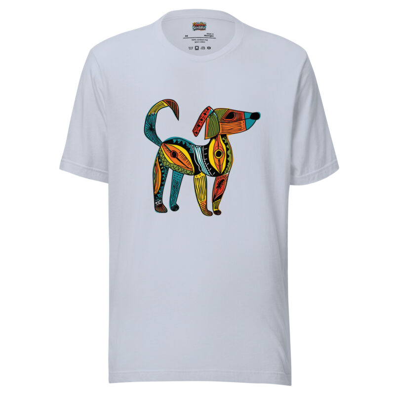 Abstract Canine Scribble Art Tee