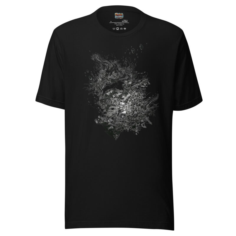 Abstract Cosmic T-Shirt - Imagination Doodle alternate view