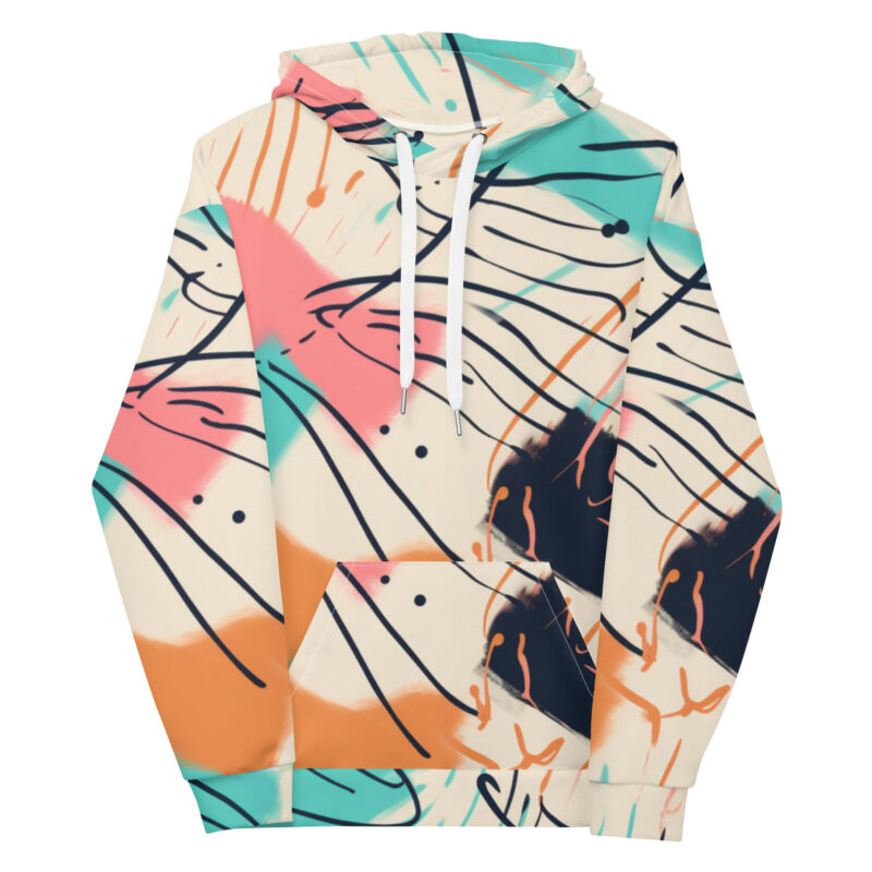 Abstract Expression Doodle Hoodie alternate view