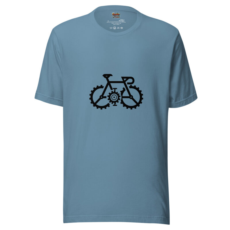 Abstract Gear Cycle Doodle Tee – Unleash Your Style