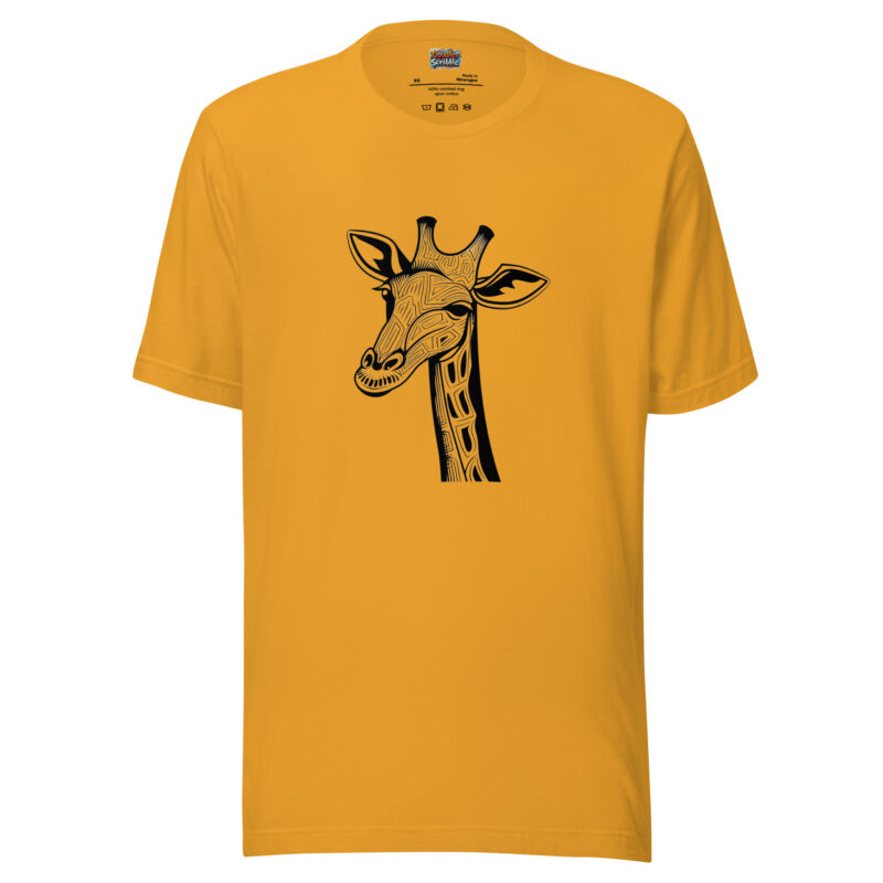 Abstract Giraffe Pattern Illusion Art Tee