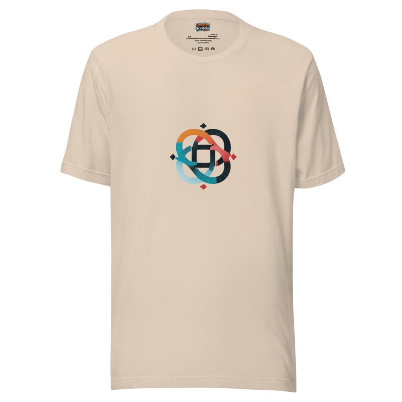 Abstract Lattice Doodle Tee for Creative Minds