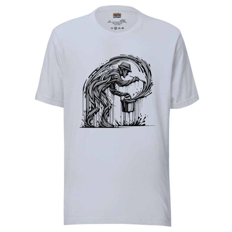 Abstract Musician T-Shirt - Rhythmic Ink Flow
