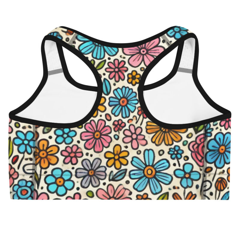 Blossom Meadow Sports Bra with Floral Design alternate view