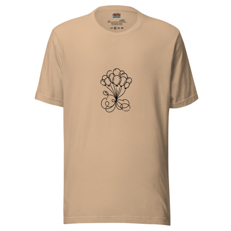 Balloon Bouquet T-Shirt - Light-Hearted Lift Doodle alternate view