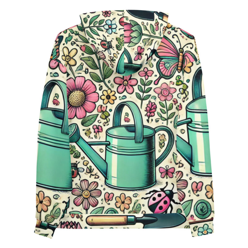 Butterfly Bliss Hoodie with Garden Doodles alternate view
