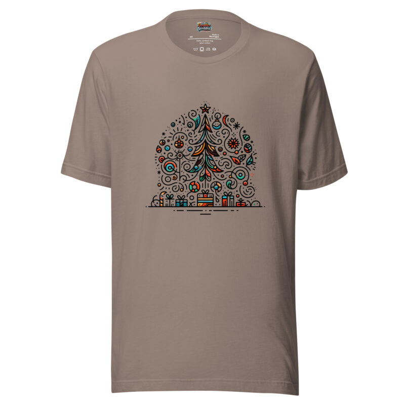 Festive Doodle T-Shirt - Christmas Spirit alternate view