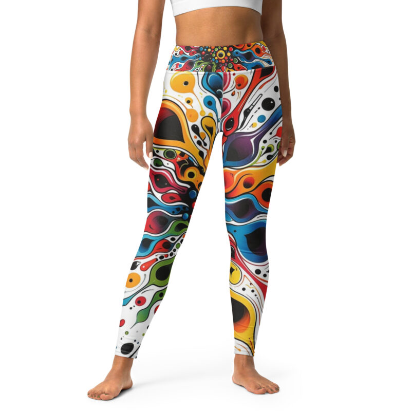 Cloudburst Creativity Yoga Leggings - Vivid Vinyasa